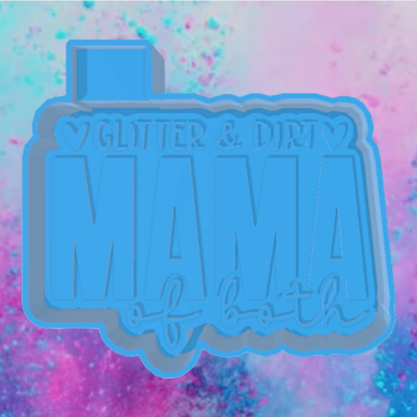 Glitter or dirt MAMA of both car freshie mold.