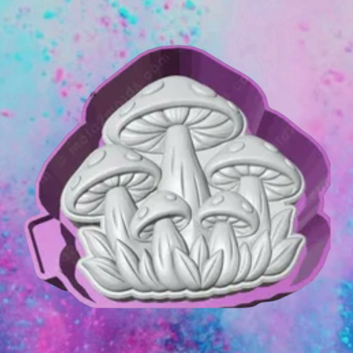3D mushroom cluster freshie molds.