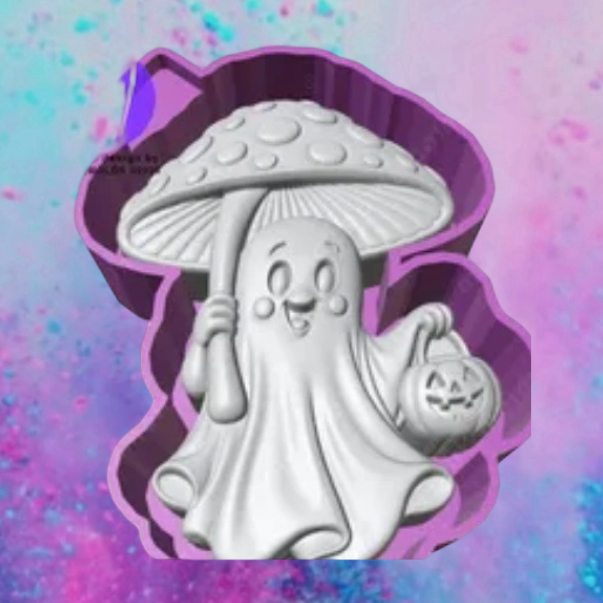 3D mushroom umbrella ghost freshie molds.