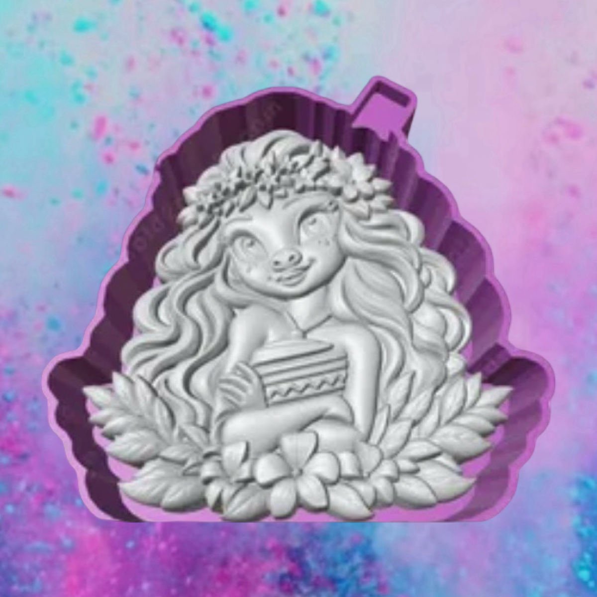 3D princess Moana freshie molds.