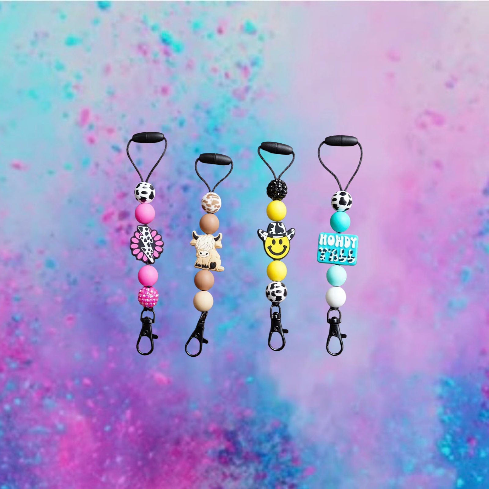 Four western car freshie hangers.