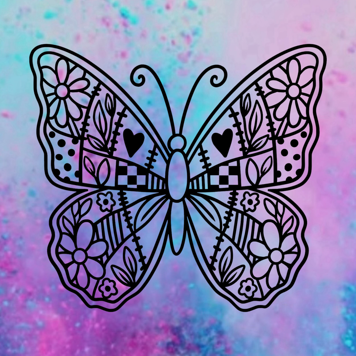 Coat of many colors butterfly freshie mold