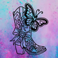 Butterfly boot freshie mold