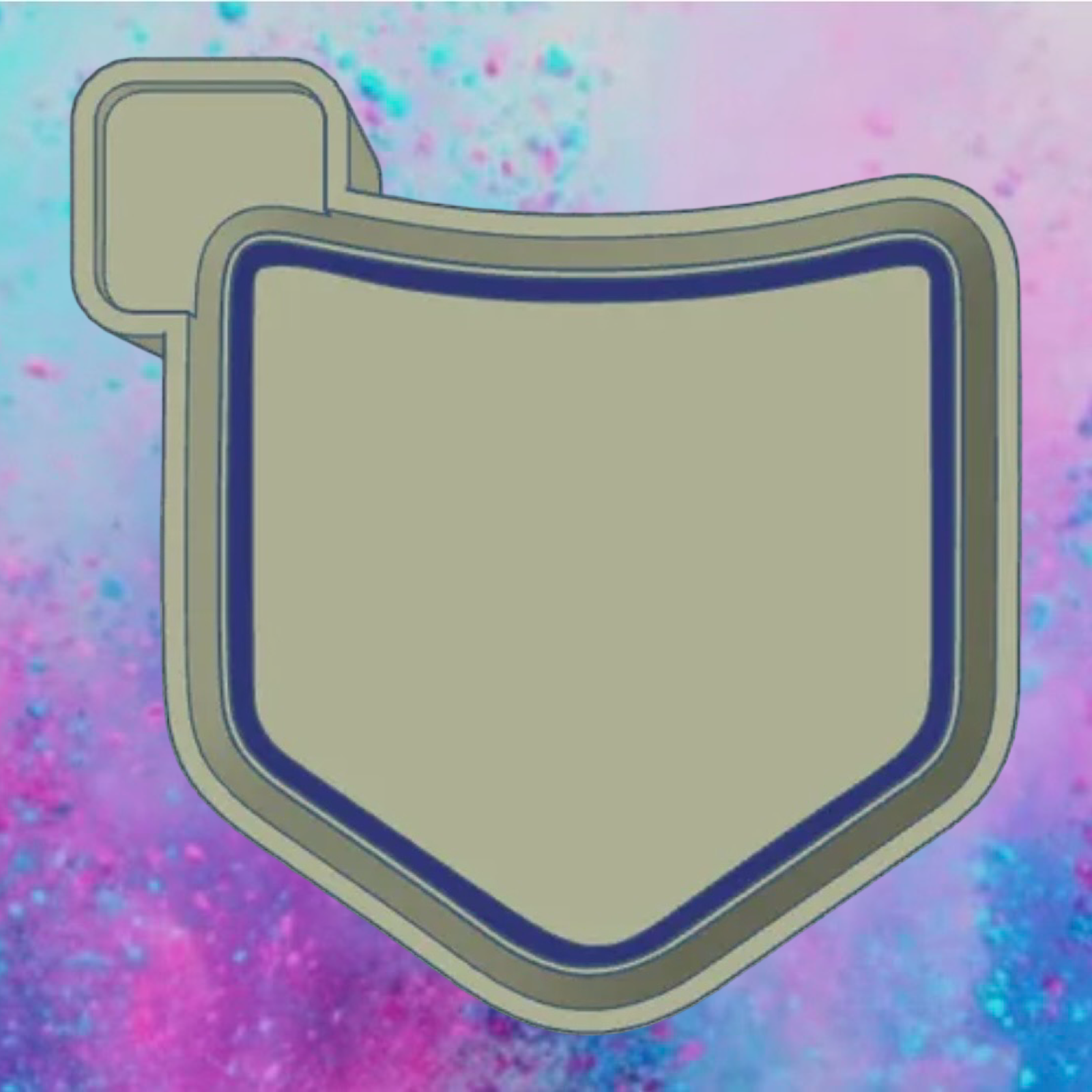 Blue Jean pocket cardstock mold.