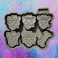 Cowboy dog car freshie charms mold