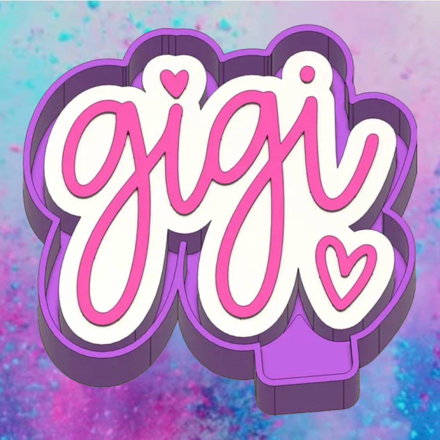 Gigi car freshie mold.