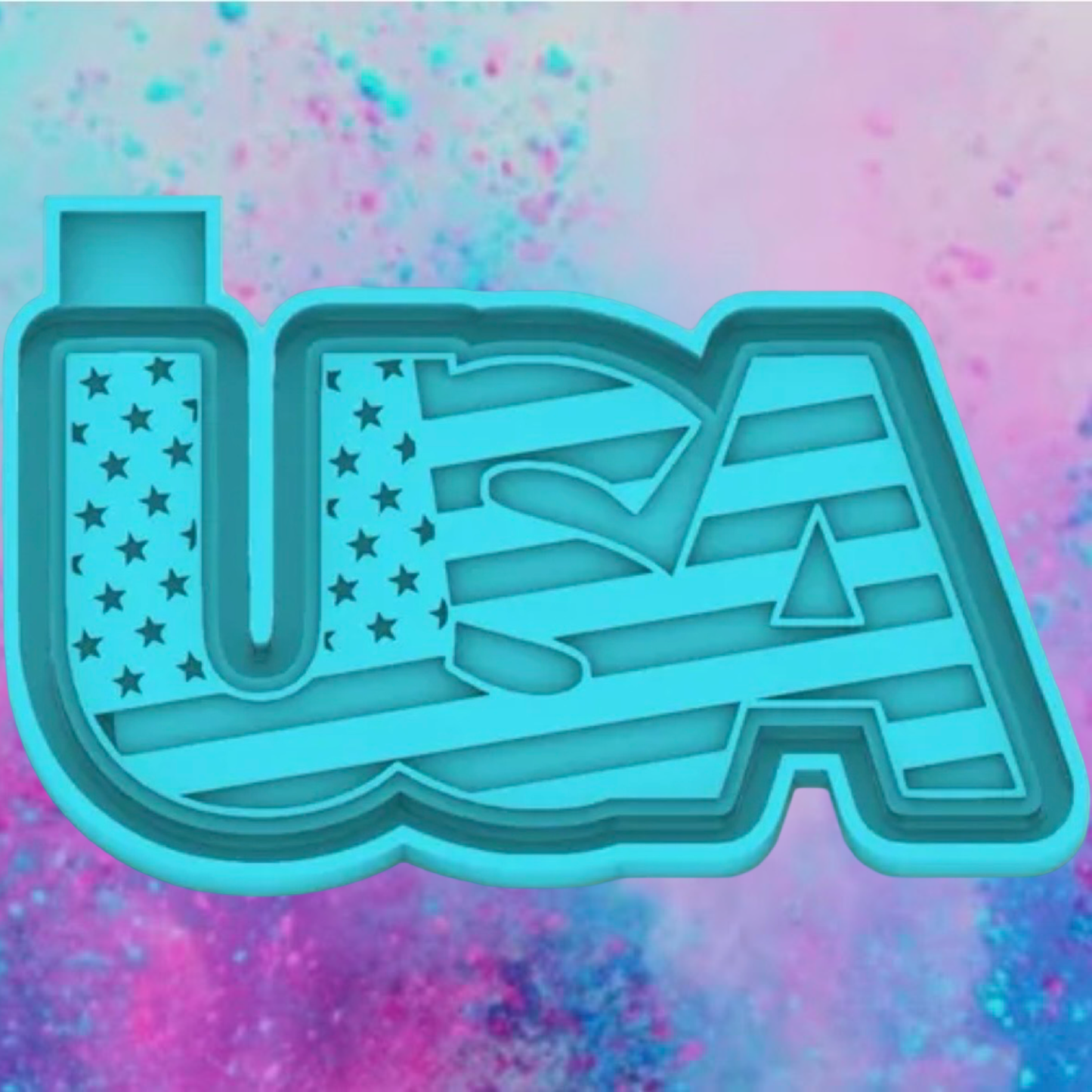 USA flag car freshie mold.