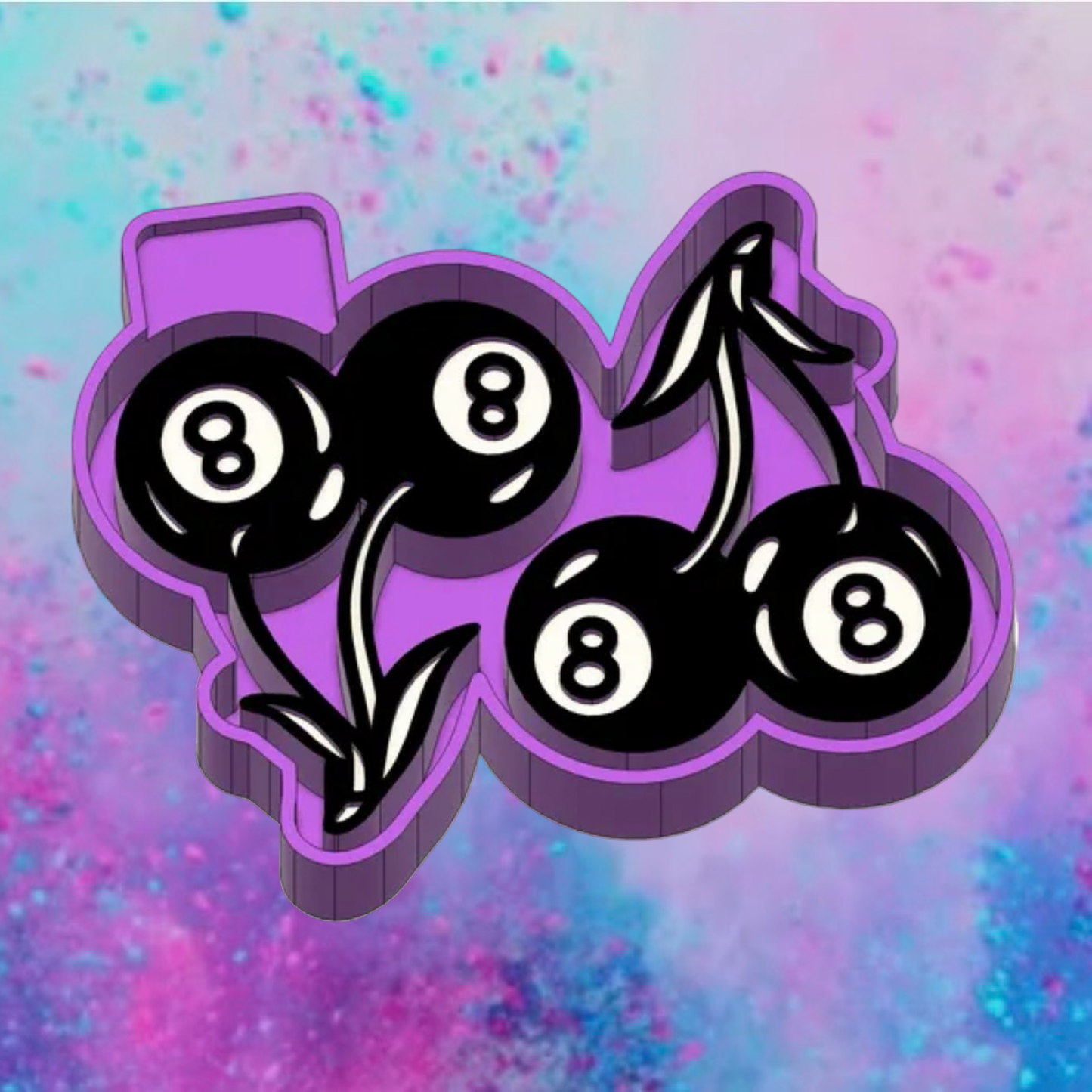 Cherry 8 ball freshie bent clips
