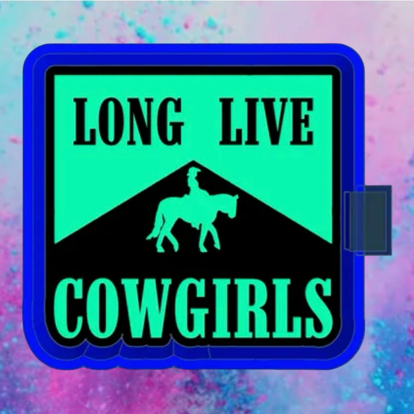 Long live Cowgirls car freshie mold.