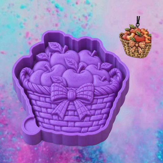 3D Apple basket freshie molds.