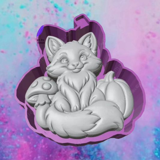 3D fall fox with pumpkin freshie molds.