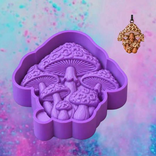 3D leopard mushrooms freshie molds.