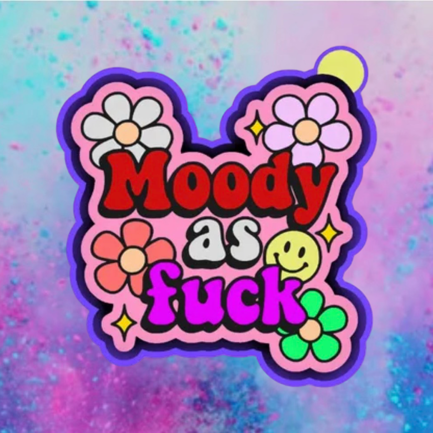 Mood as Fuck car freshie mold b