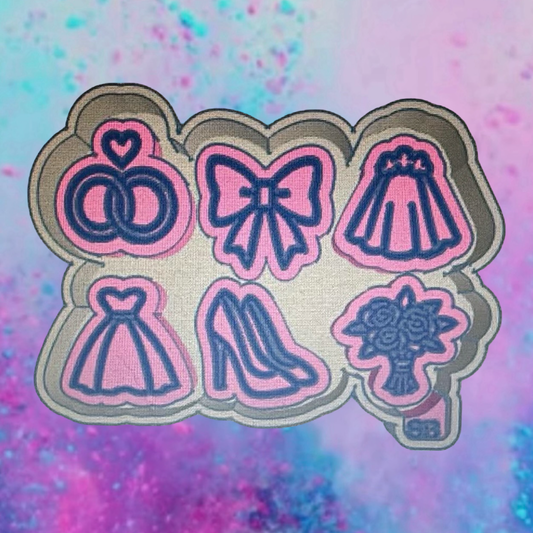 Wedding  car freshie charms mold