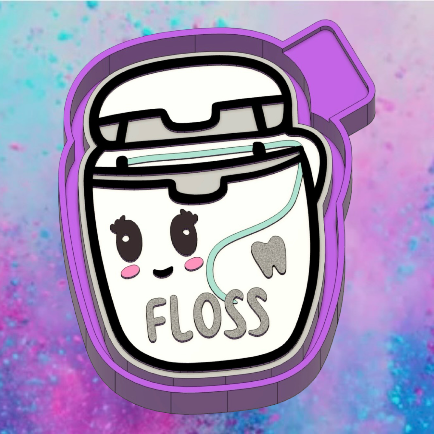 Floss car freshie mold