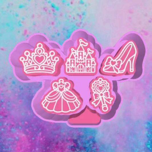 Princess car freshie charms mold