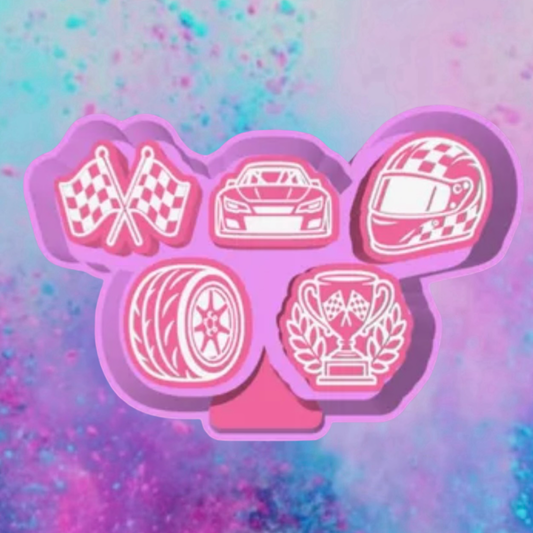Racing car freshie charms mold