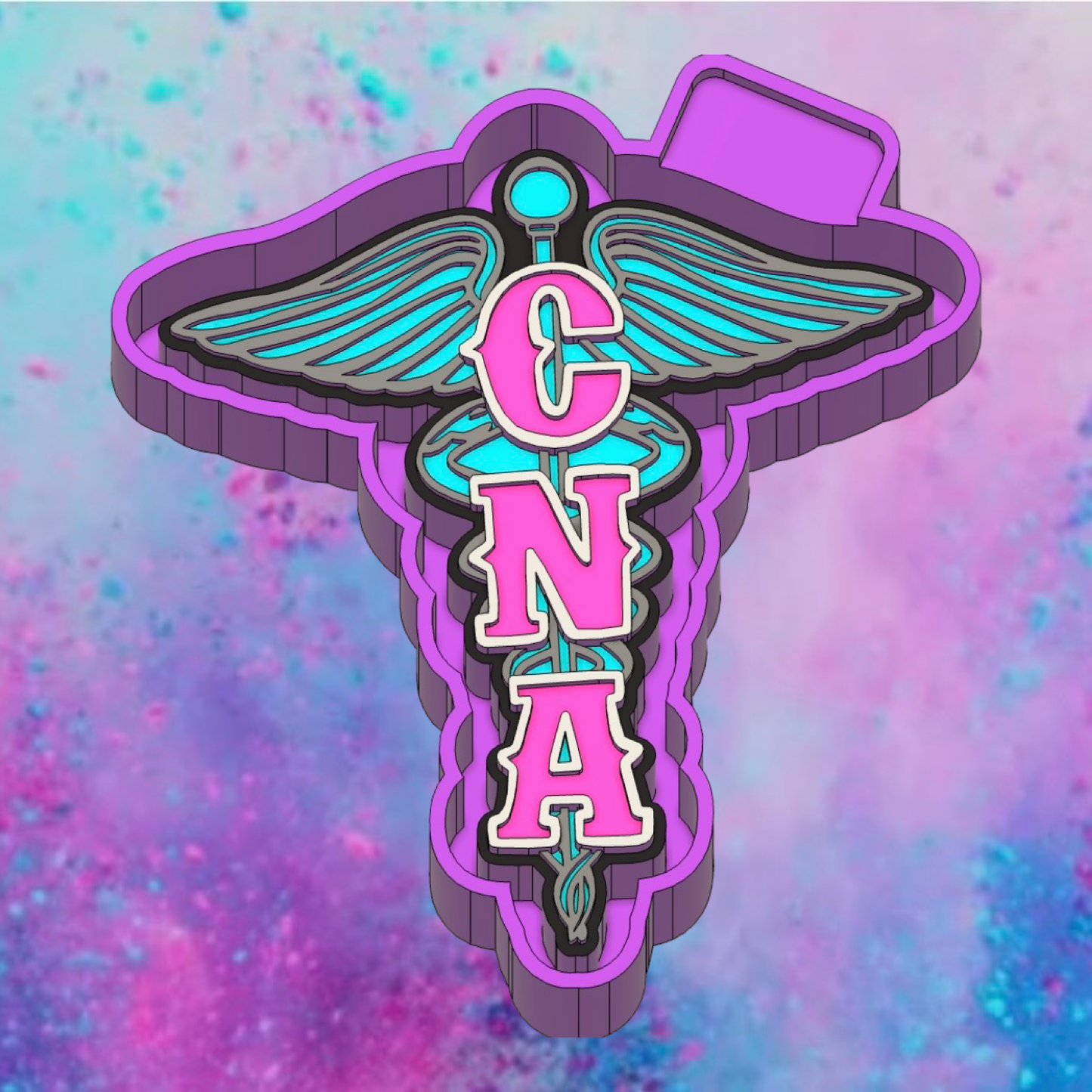 CNA medical car freshie mold.