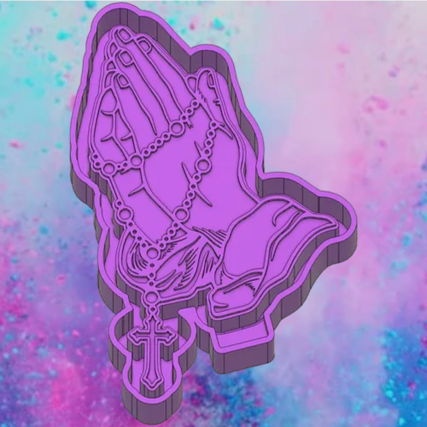 Praying hands car freshie mold.