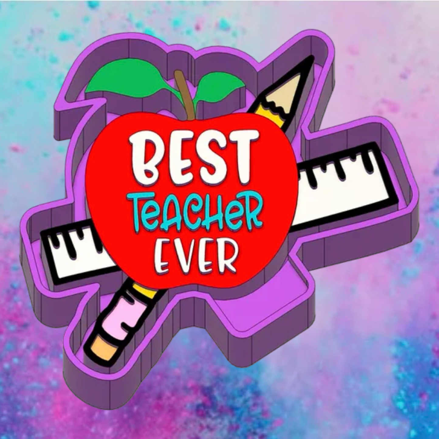 Best Teacher ever car freshie mold.