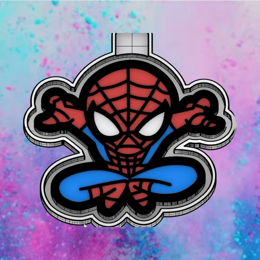 Spider-Man car freshie mold.