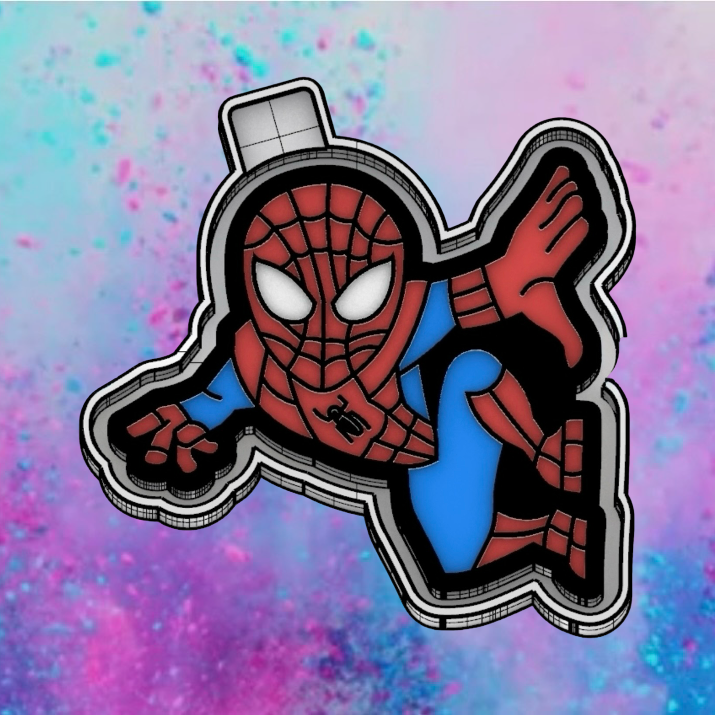 Spider-Man car freshie mold.