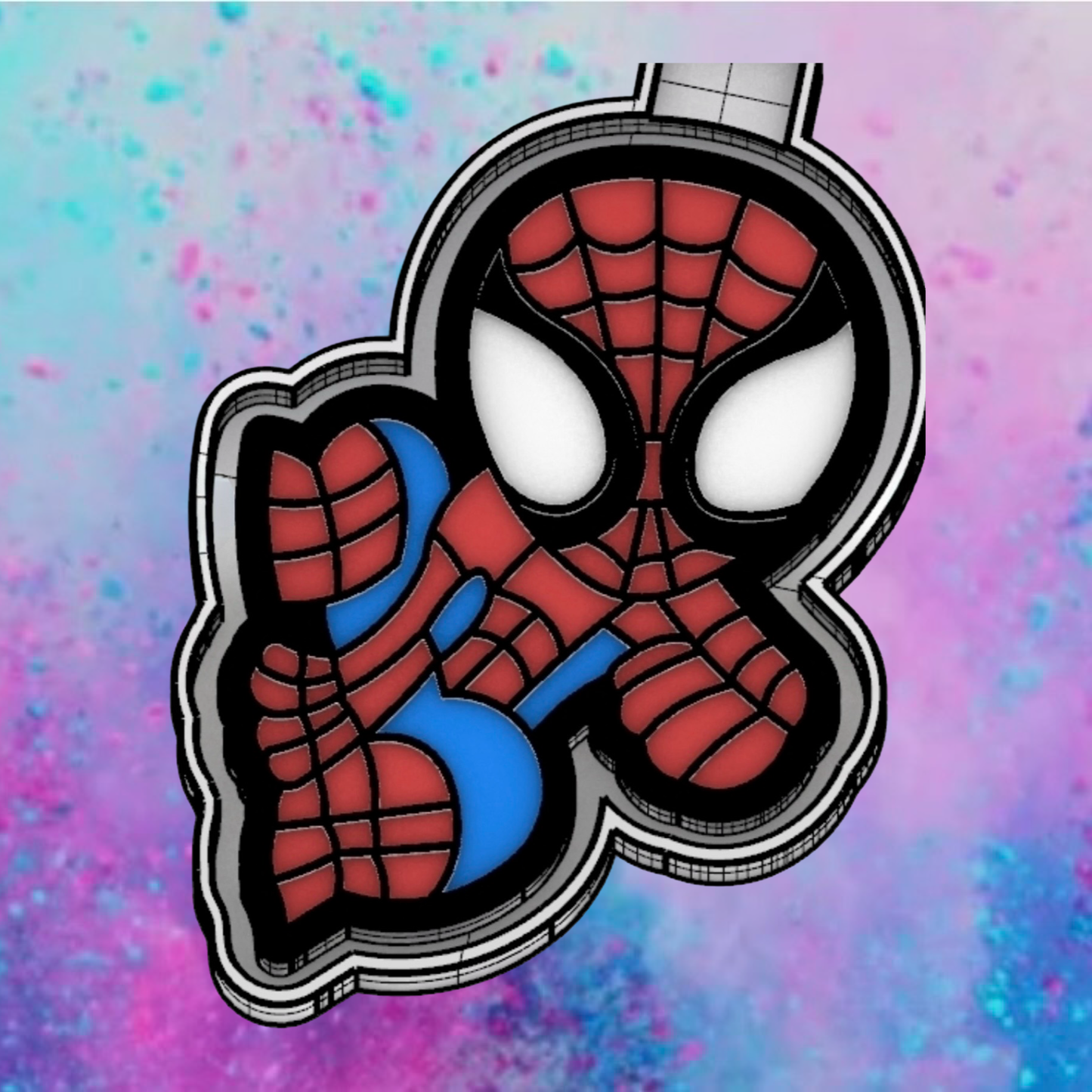 Spider-Man car freshie mold.