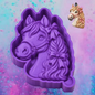 3D horse head with bows car freshie molds.