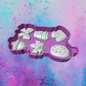 3D fall flavors charm car freshie molds.