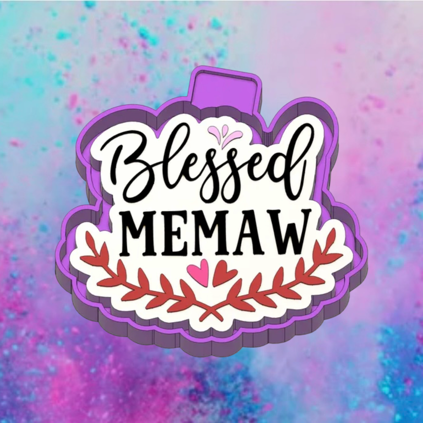 Blessed Memaw car freshie mold