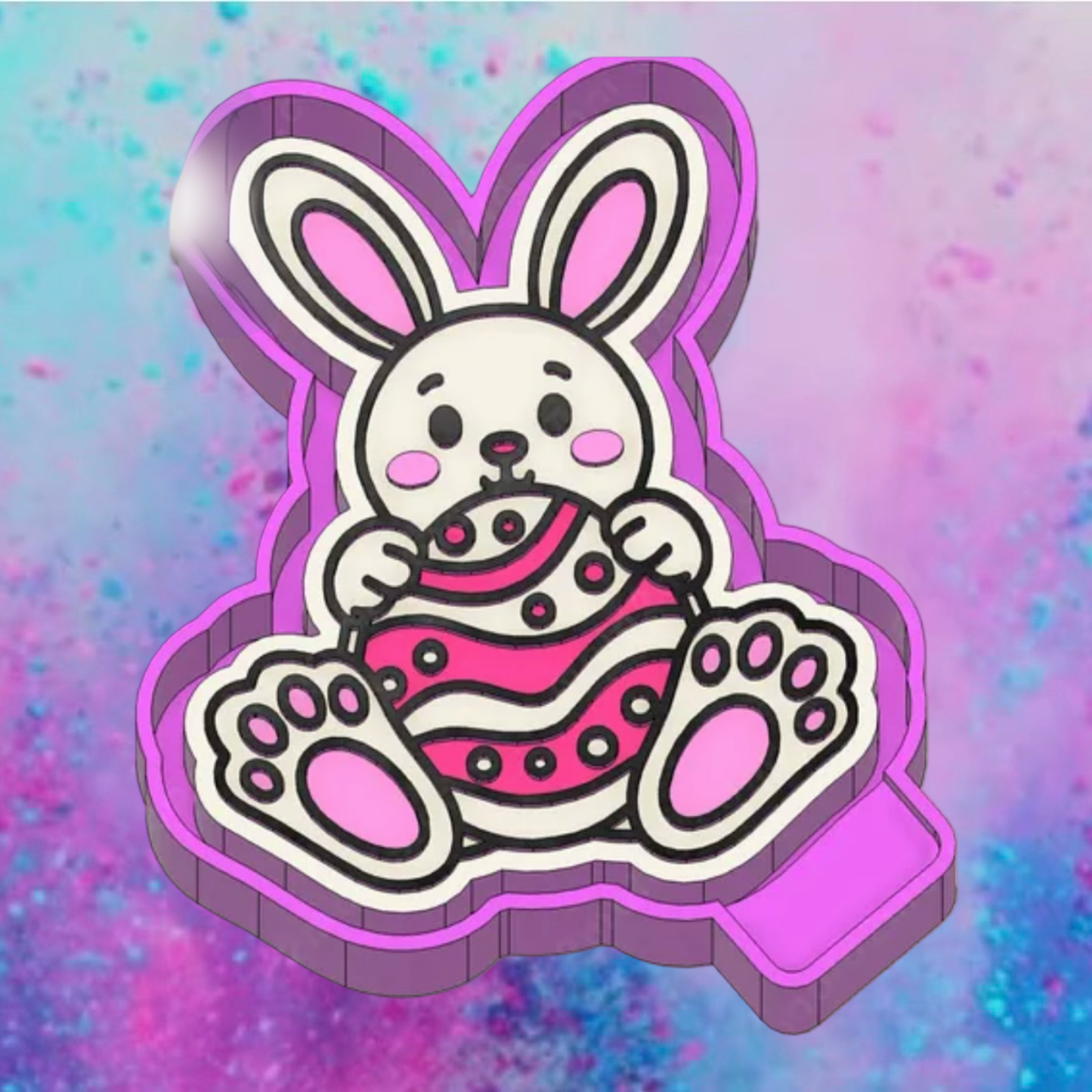 Happy bunny with egg car freshie mold.