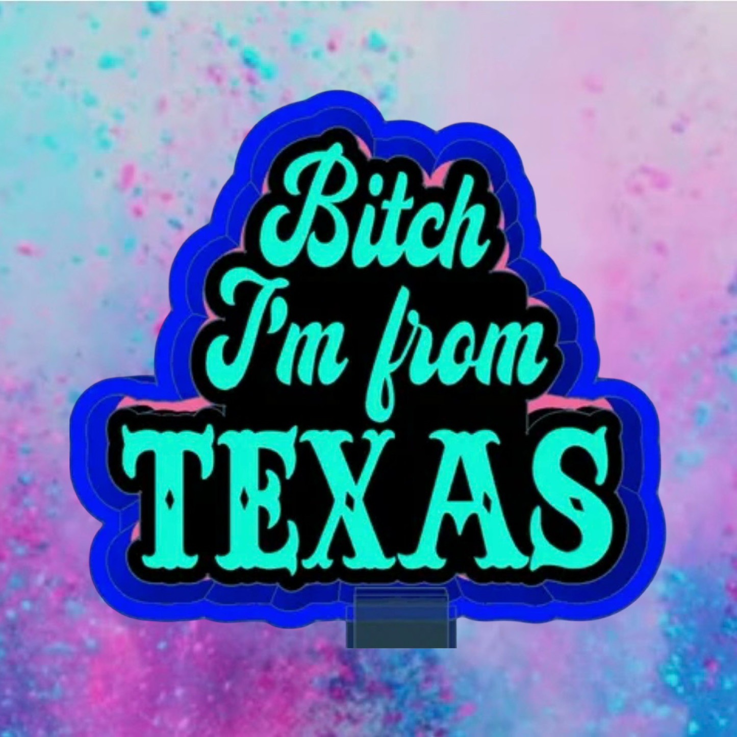 Bitch I’m from Texas car freshie mold.