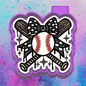 Baseball drip car freshie mold.