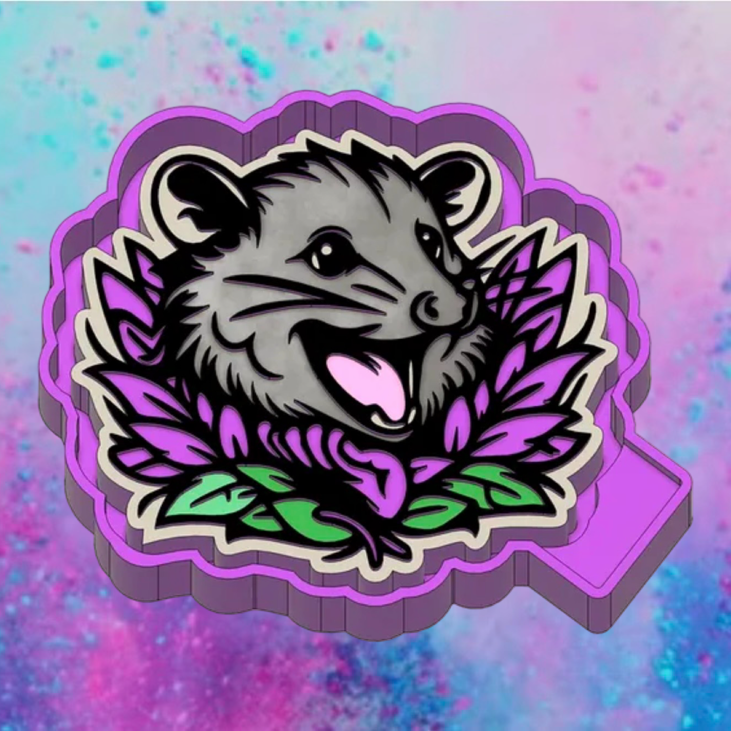 Opossum car freshie mold.