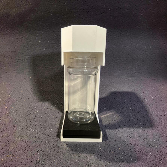 3D Printed Glitter funnel. Holds 2 or 3 oz bottles b