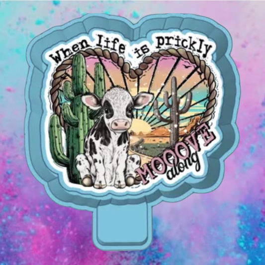 When life is prickly car freshie mold and cardstock