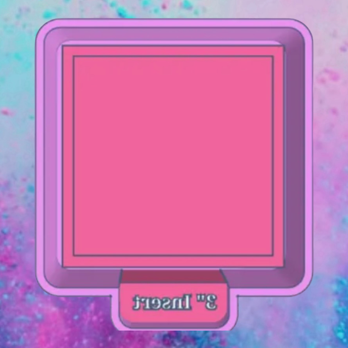 Square cardstock car freshie mold.