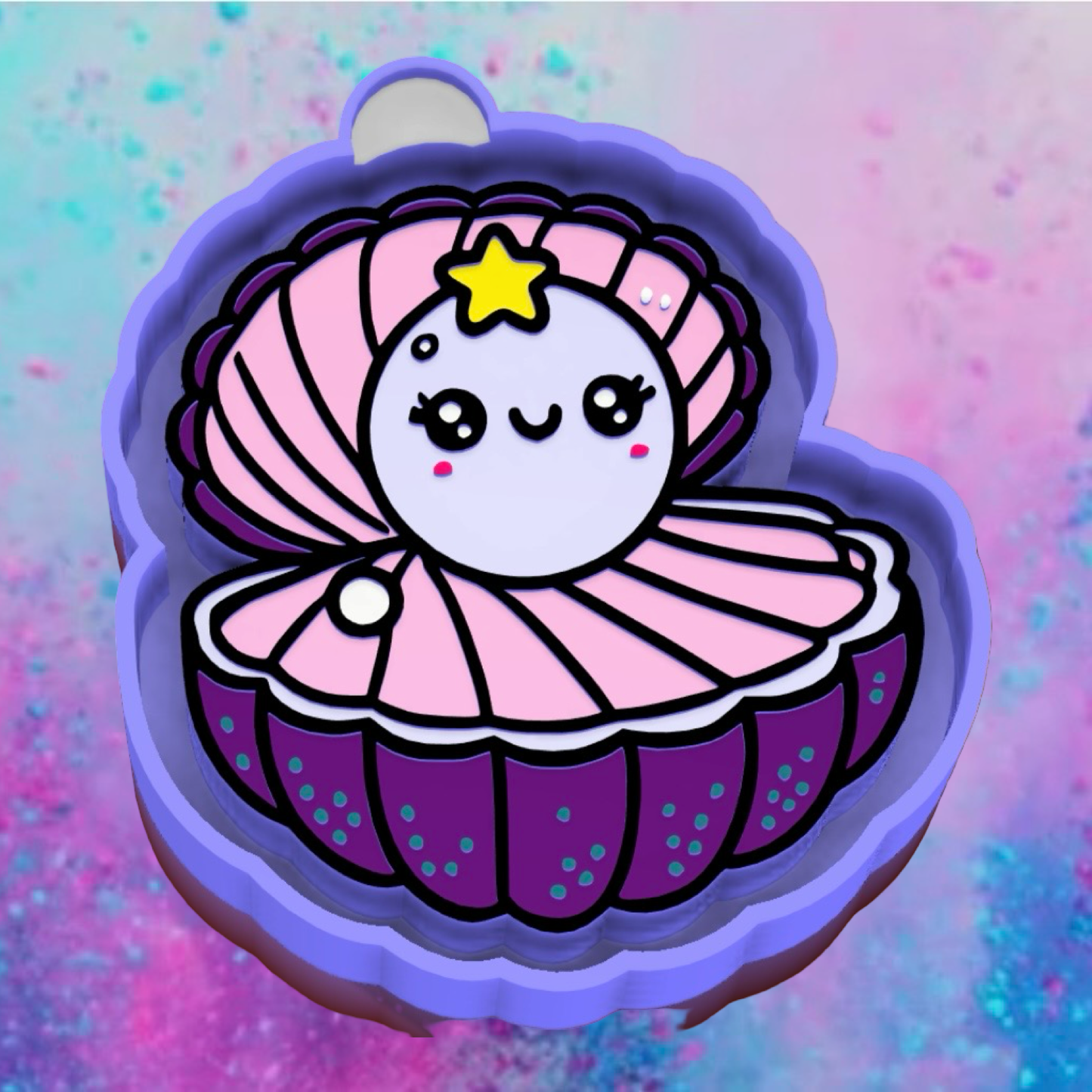 Starry shell car freshie mold.