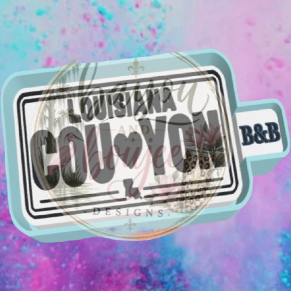 Louisiana Cou Yon car freshie mold.