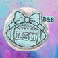 LSU football  with bow car freshie mold.