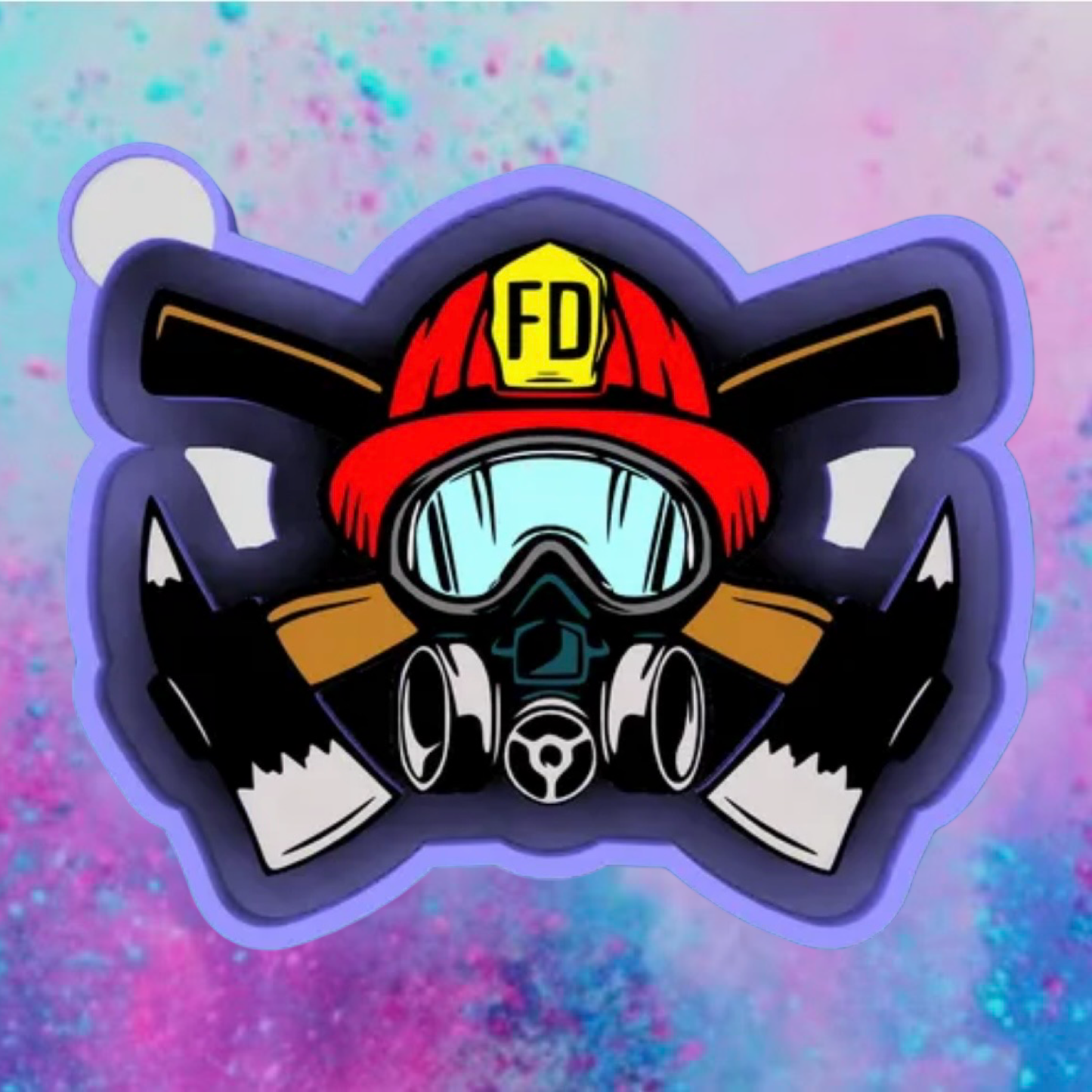 Firefighters helmet car freshie mold