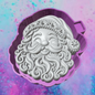 3D smiling Christmas Santa car freshie molds.