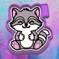 Cute thumbs up Raccoon car freshie mold.