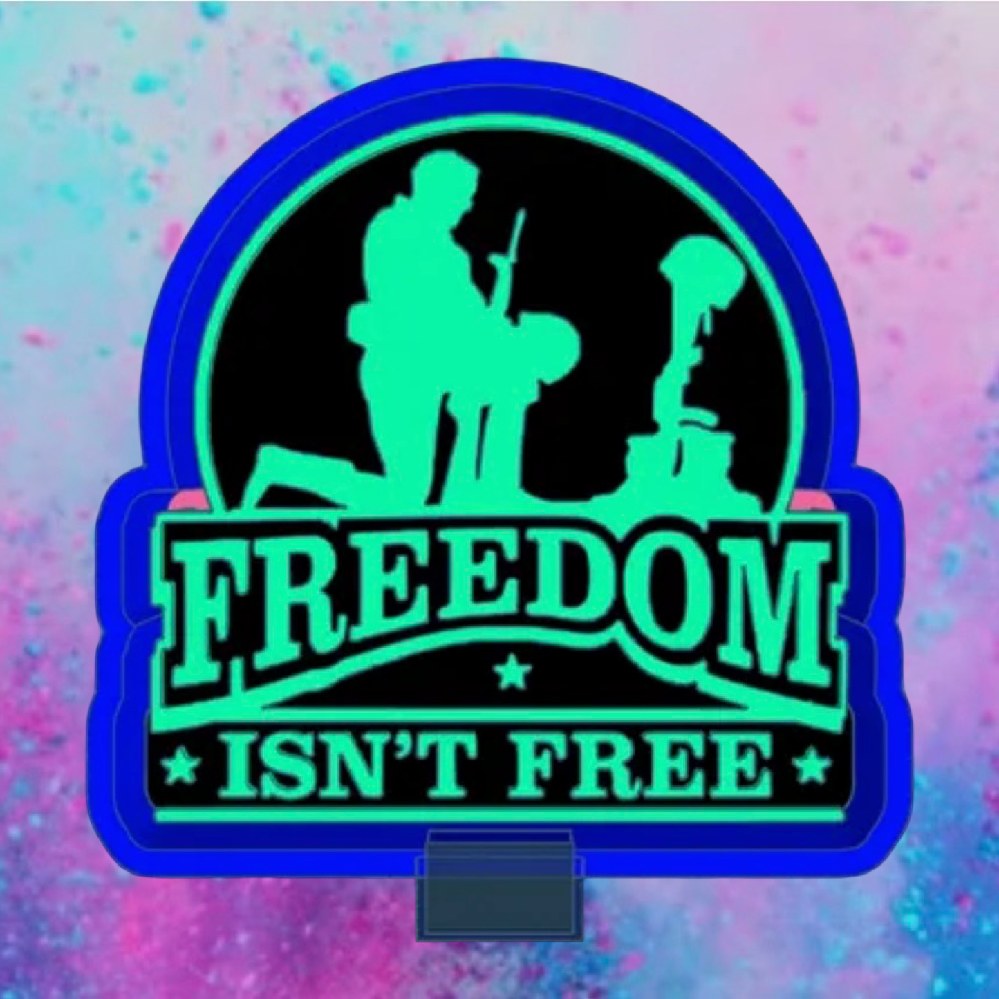 freedom car freshie mold