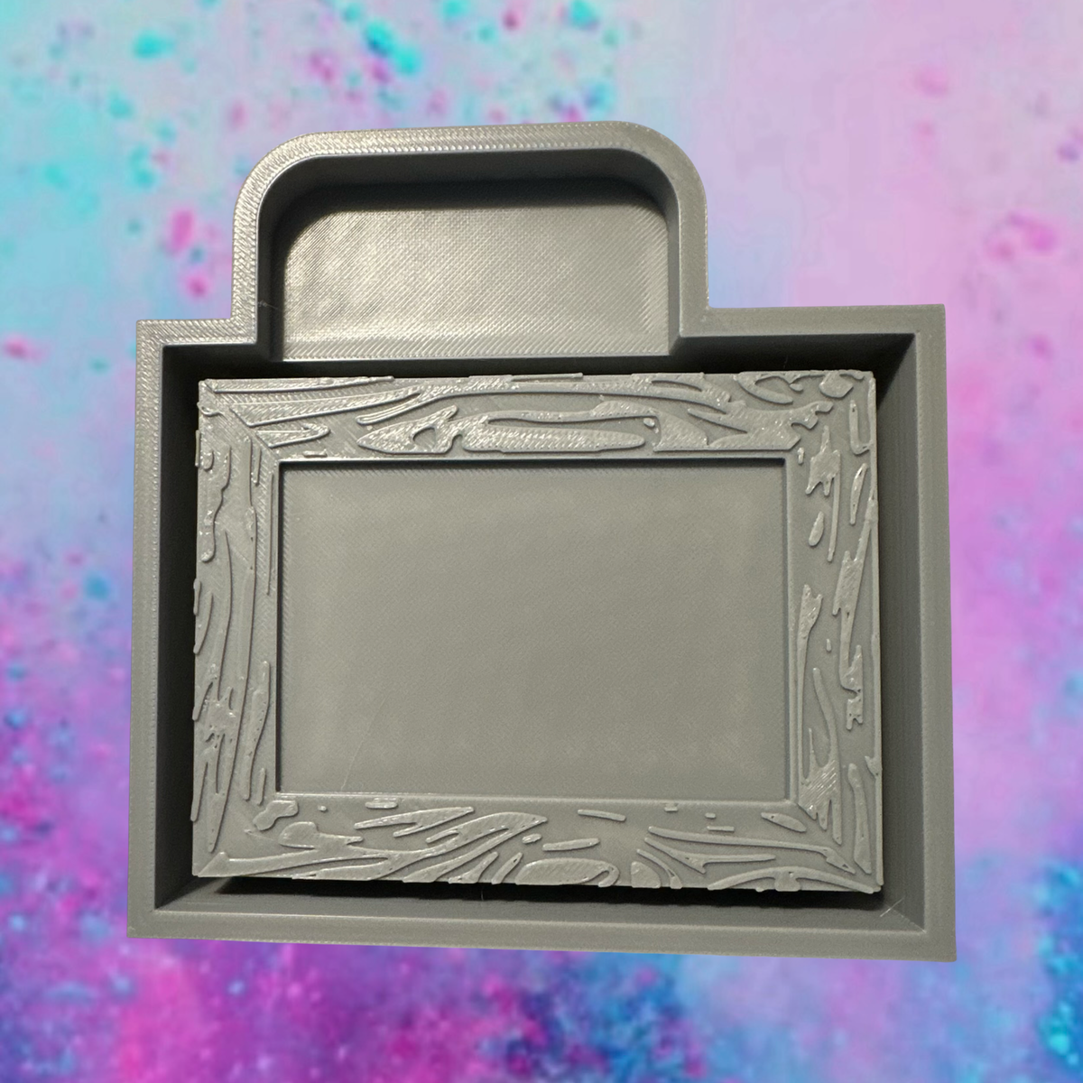 Wooden picture frame cardstock car freshie mold.