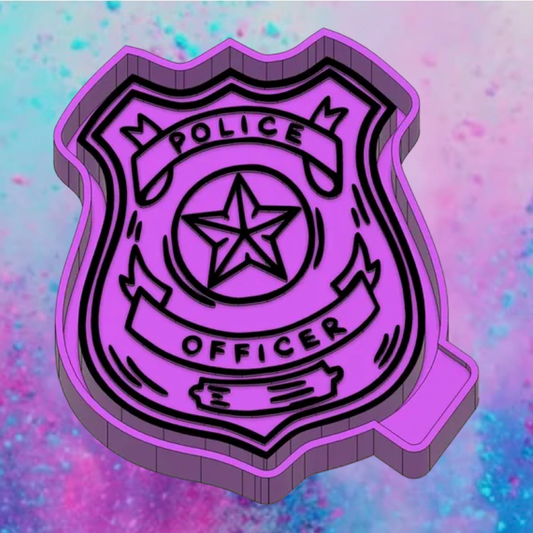 Police Officers badge car freshie mold