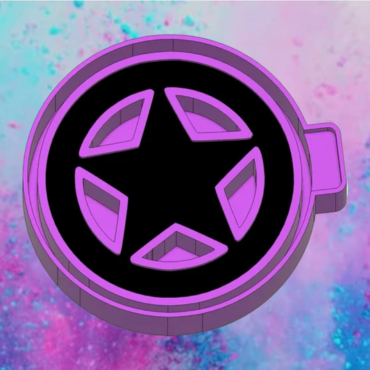 Sheriff star car freshie mold