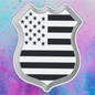 Police officers shield car freshie mold