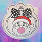 Santa blowing bubble ornament freshie mold