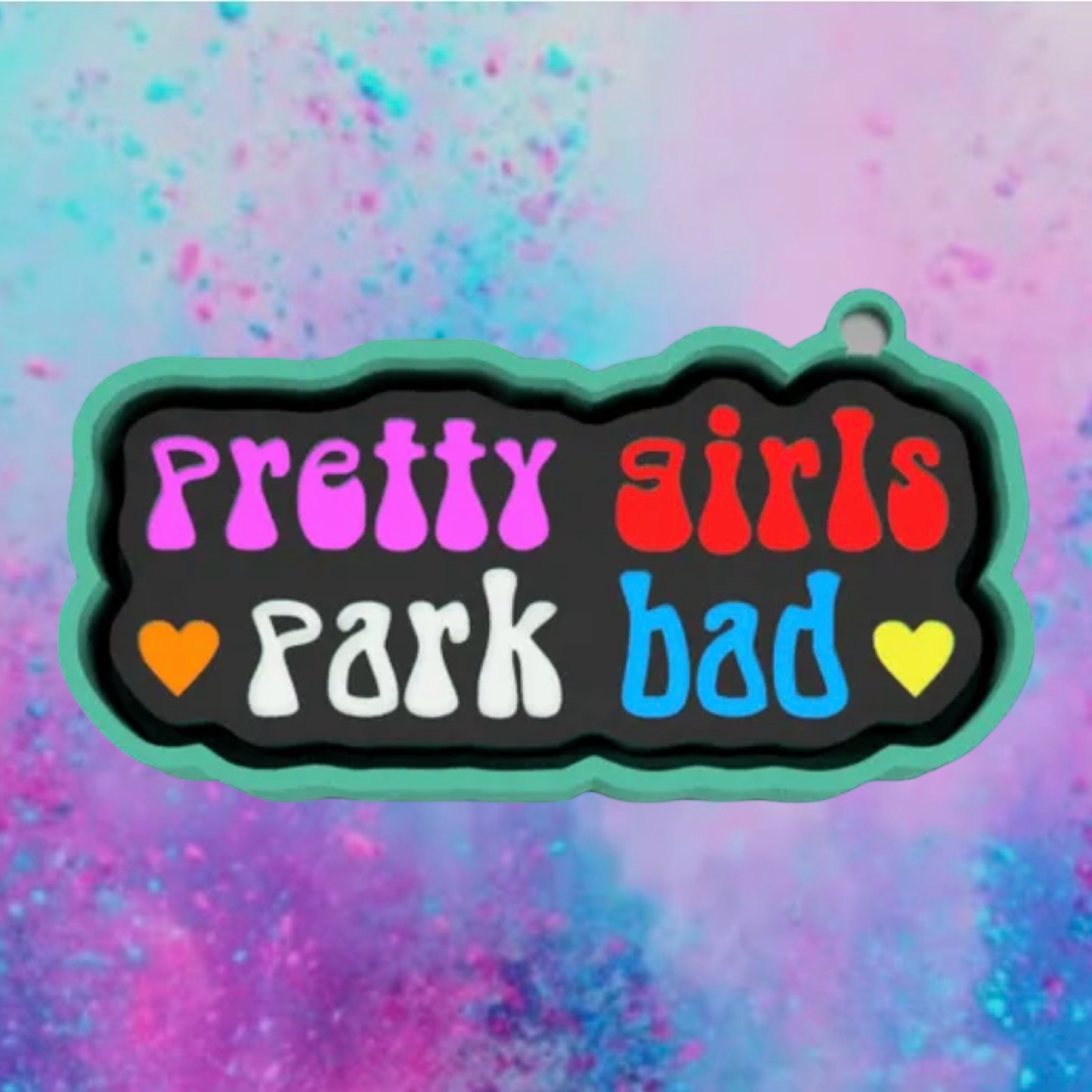 Pretty girl par bad car freshie mold b